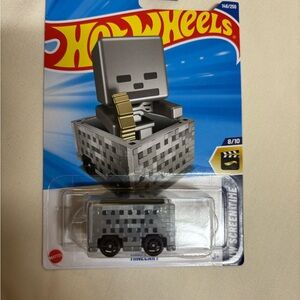 Gray and Gold Hot Wheels Minecraft Van